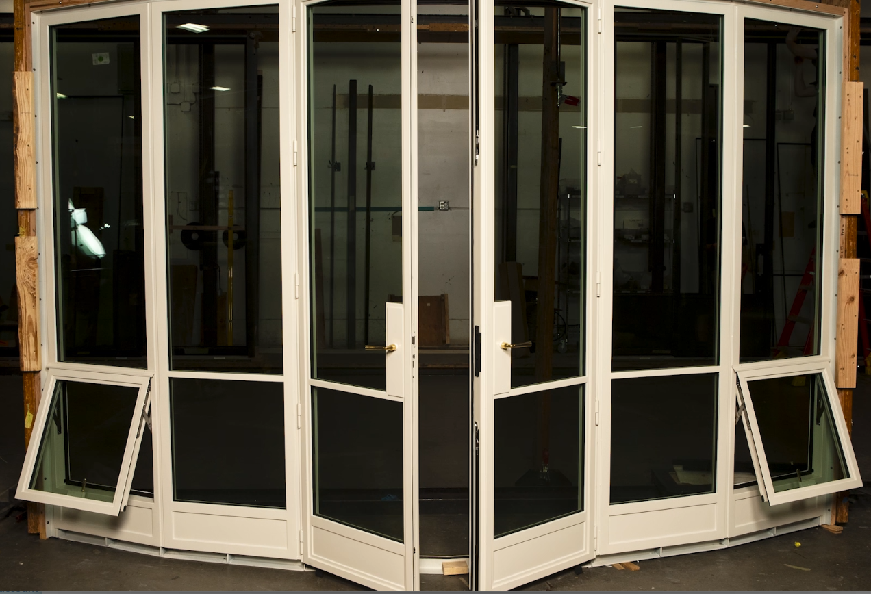 White Faceted Doors